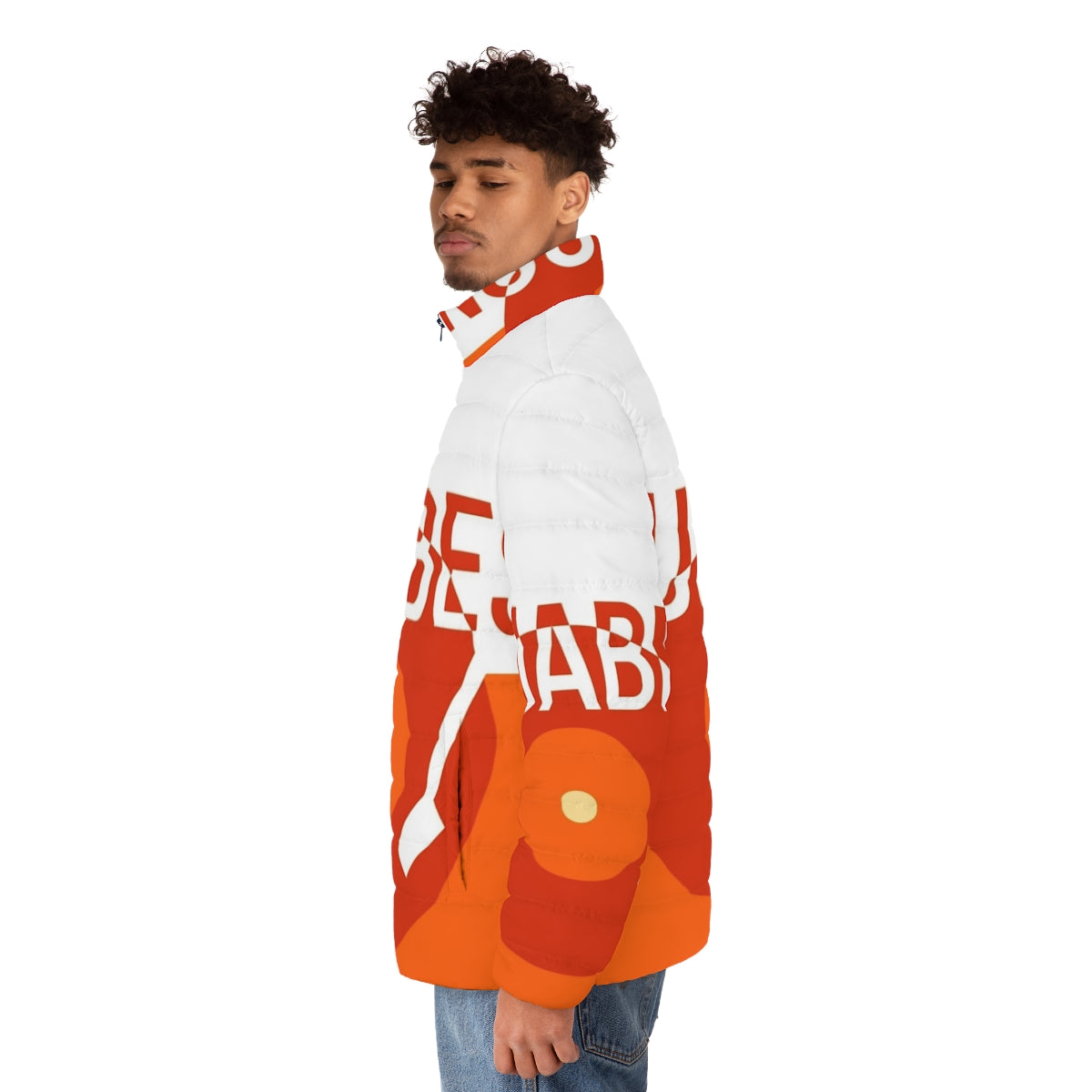 Nujabes Puffer Jacket - Anime Inspired Hip Hop Streetwear - men side left