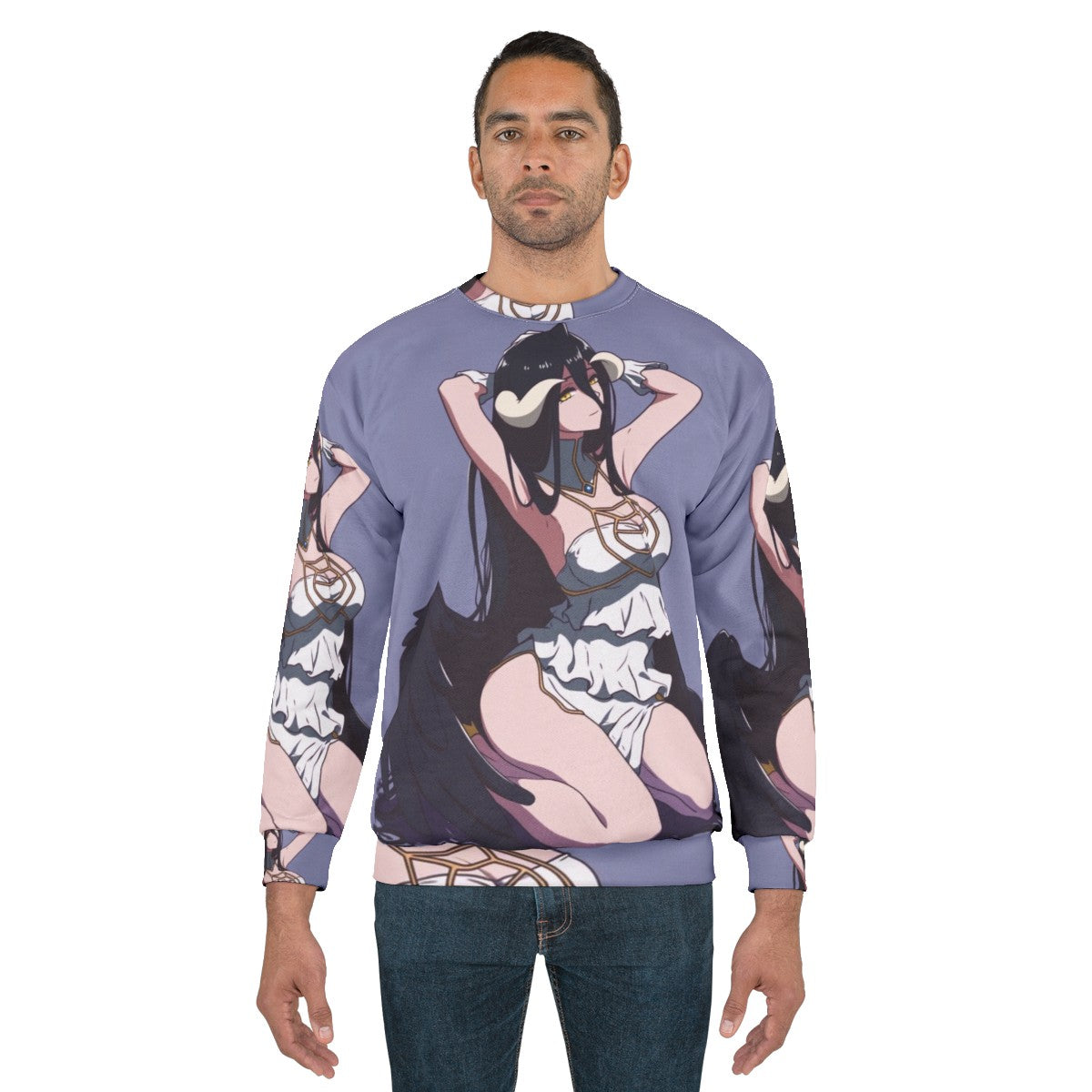 Anime Albedo Sweatshirt - Overlord Demon Girl Merchandise - men