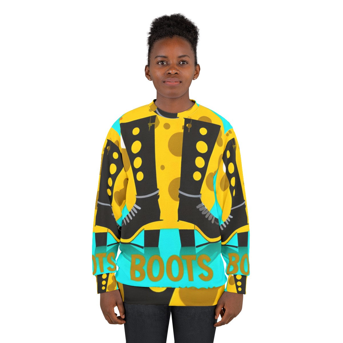 Space Force Boots On The Moon Sweatshirt with Stranger Things Inspired Design - women