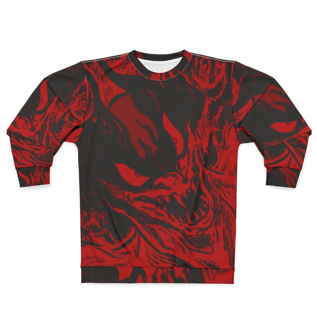 Devilman Crybaby sweatshirt featuring demonic artwork