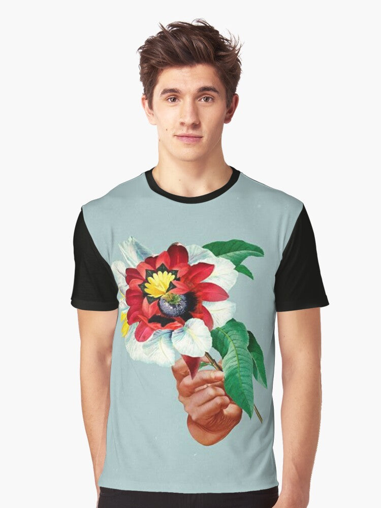 Maribou State Kingdoms In Colour Graphic T-Shirt with a floral and hand-drawn design - Men