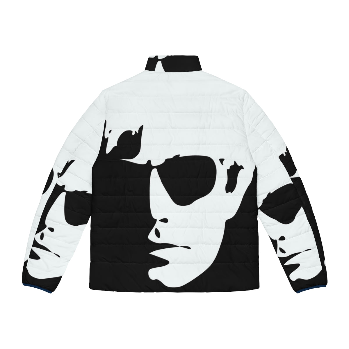 Colorful Warhol-inspired puffer jacket with abstract pop art patterns - Back