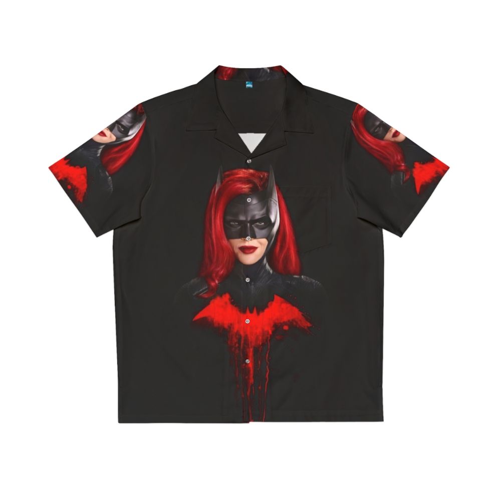 Batwoman Hawaiian Shirt with Superhero Inspired Design