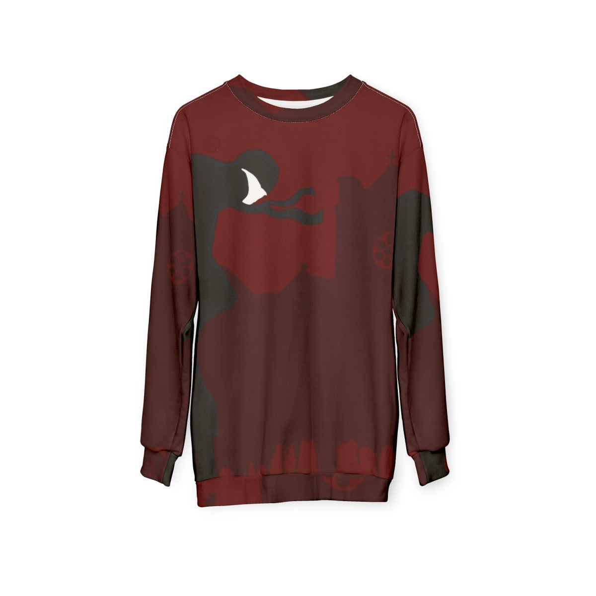 Daredevil superhero sweatshirt with minimalist design - hanging