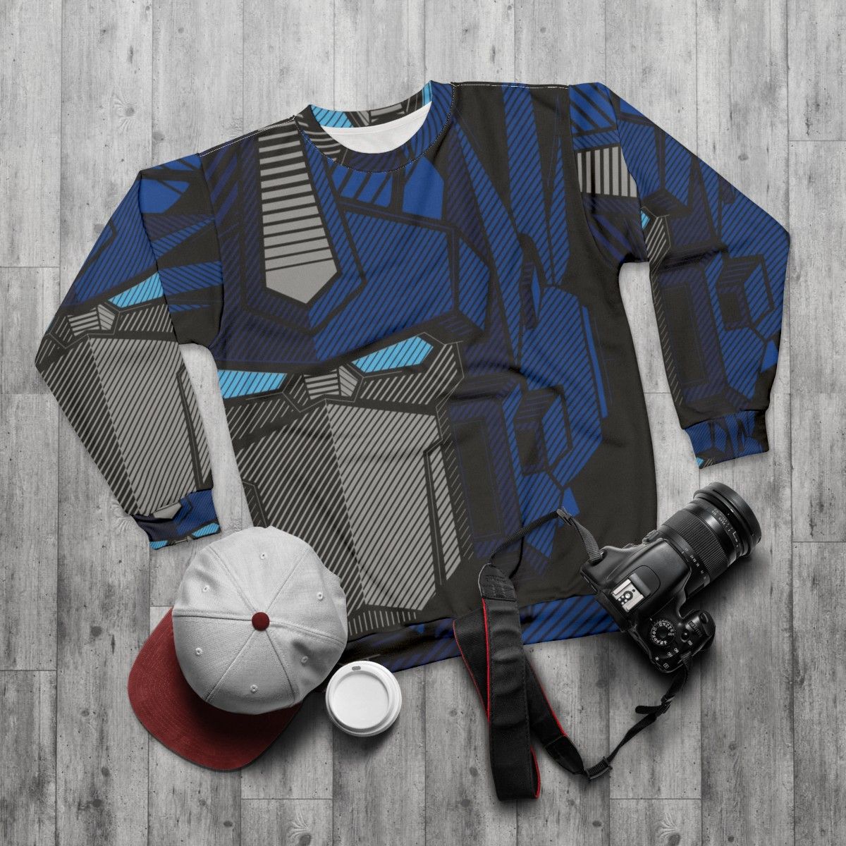 Vintage Optimus Prime Transformer Sweatshirt - flat lay