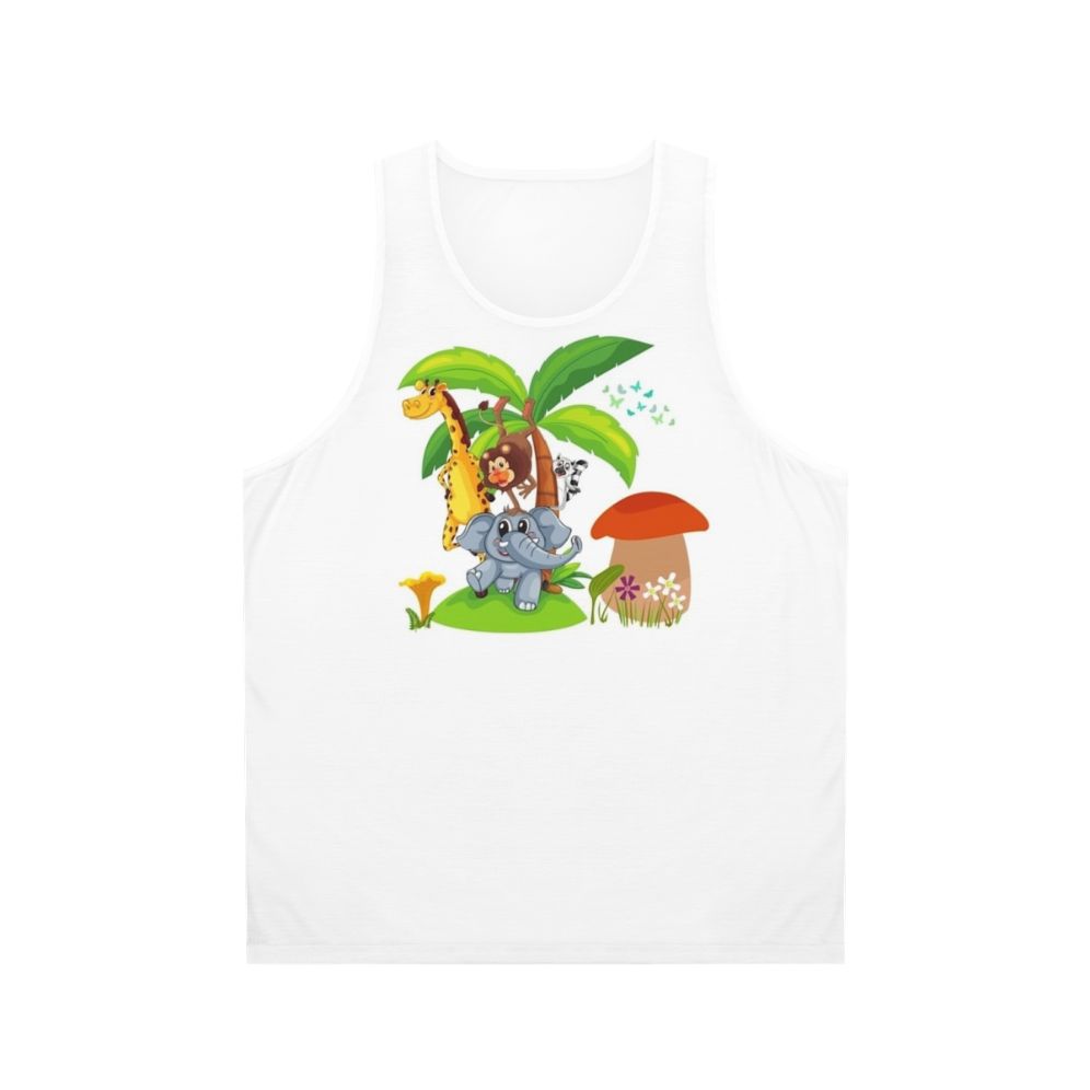 Unisex tank top with legendary animals design