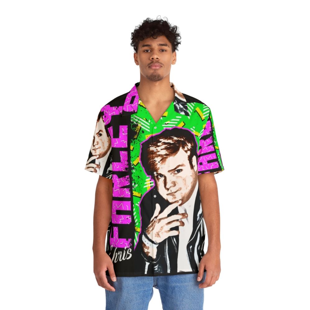 Chris Farley 90s Nostalgia Graphic Hawaiian Shirt - People Front