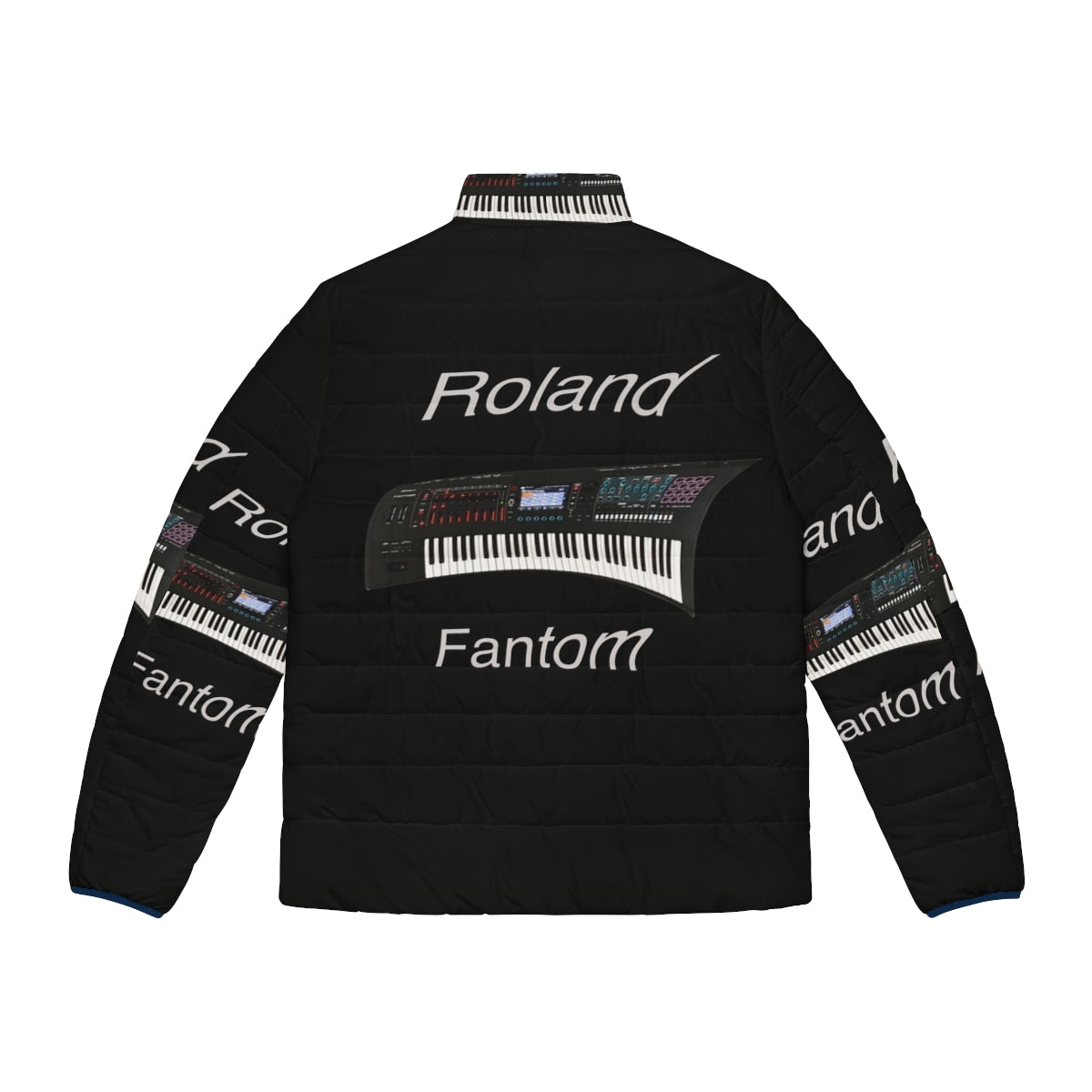 Roland Fantom inspired puffer jacket with music and electronic design - Back