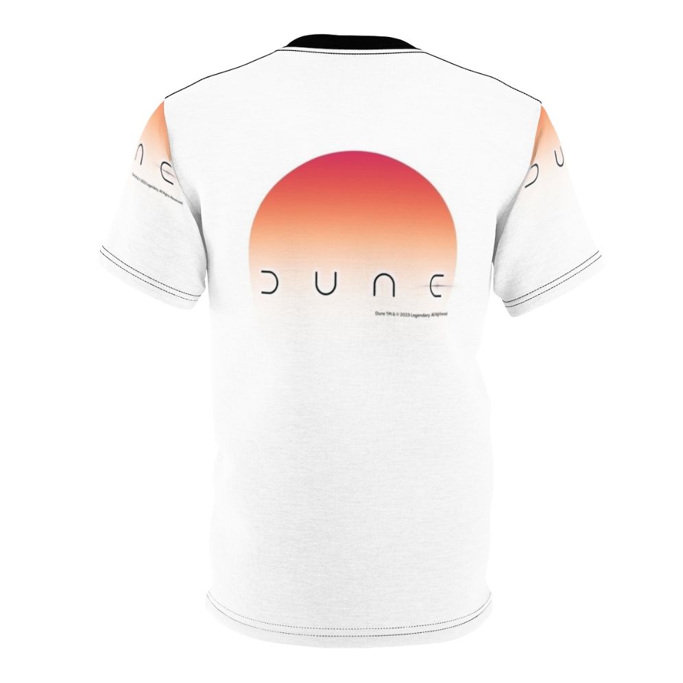 Dune-inspired science fiction desert sun all-over print t-shirt - Back