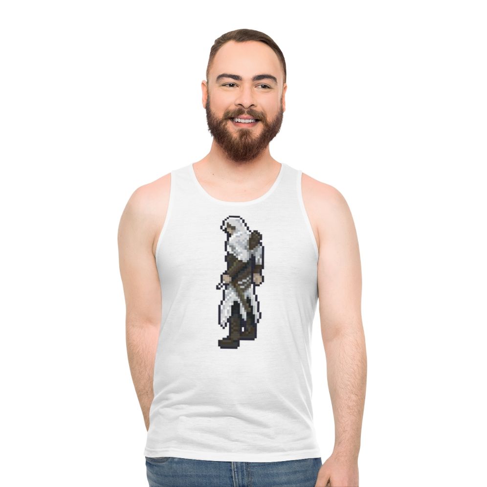 Assassin's Creed Altair Pixel Art Retro Unisex Tank Top - men