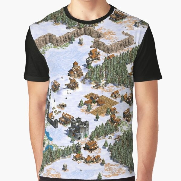 "Age of Empires" snowy landscape graphic t-shirt