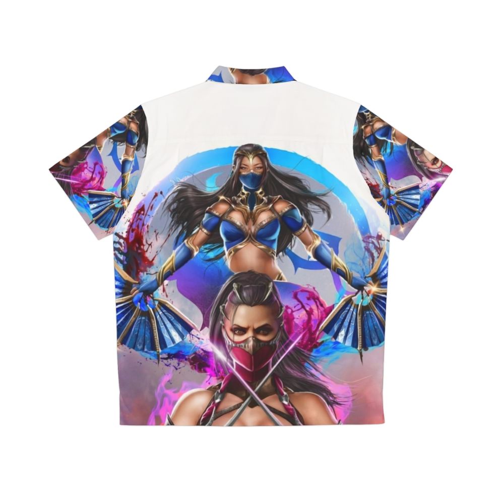 Magical Dragon Hawaiian Shirt for Cosplay Fans of Mileena and Kitana - Back