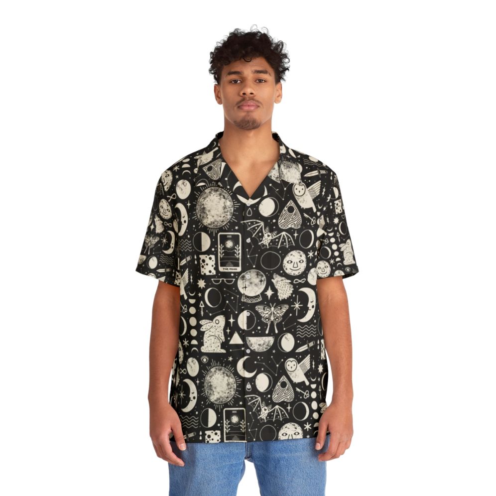 Celestial Lunar Eclipse Hawaiian Shirt - People Front