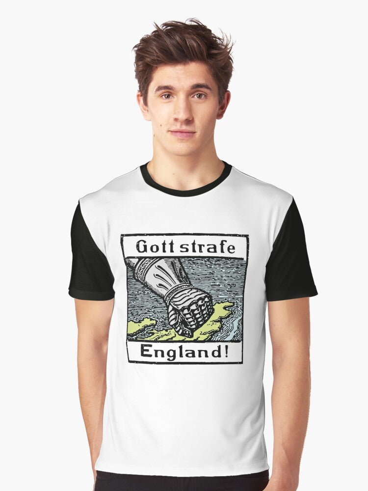 "Gott Strafe England!" World War 1 Graphic T-Shirt Design - Men