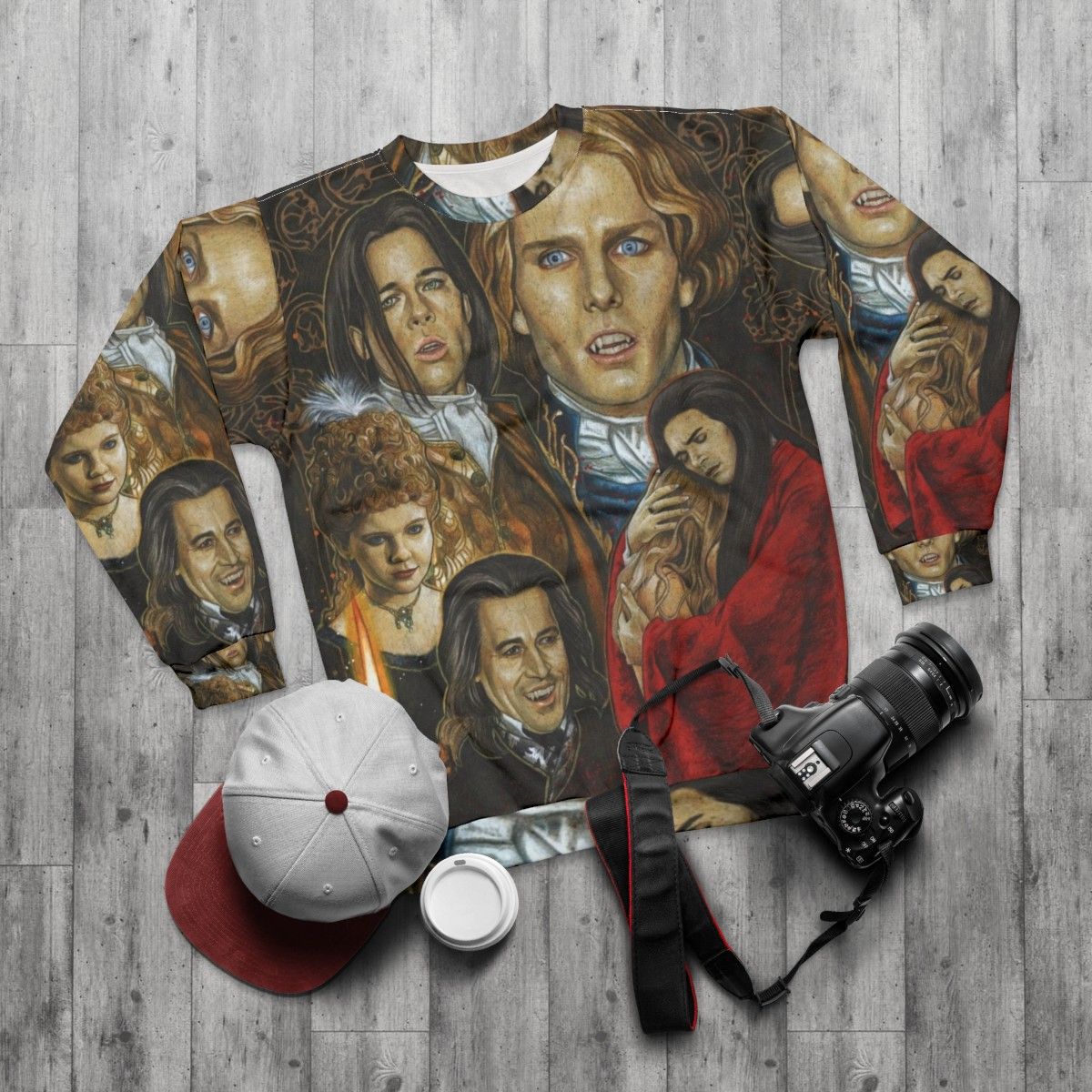 Interview with the Vampire inspired vampire tribute sweatshirt - flat lay