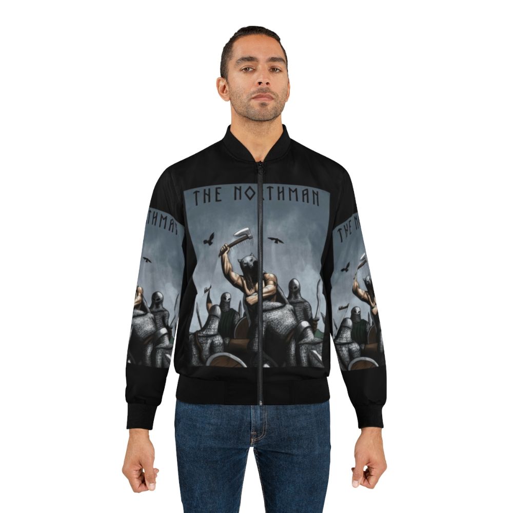 The Northman Limited Edition Bomber Jacket featuring Viking themes and graphics - Lifestyle