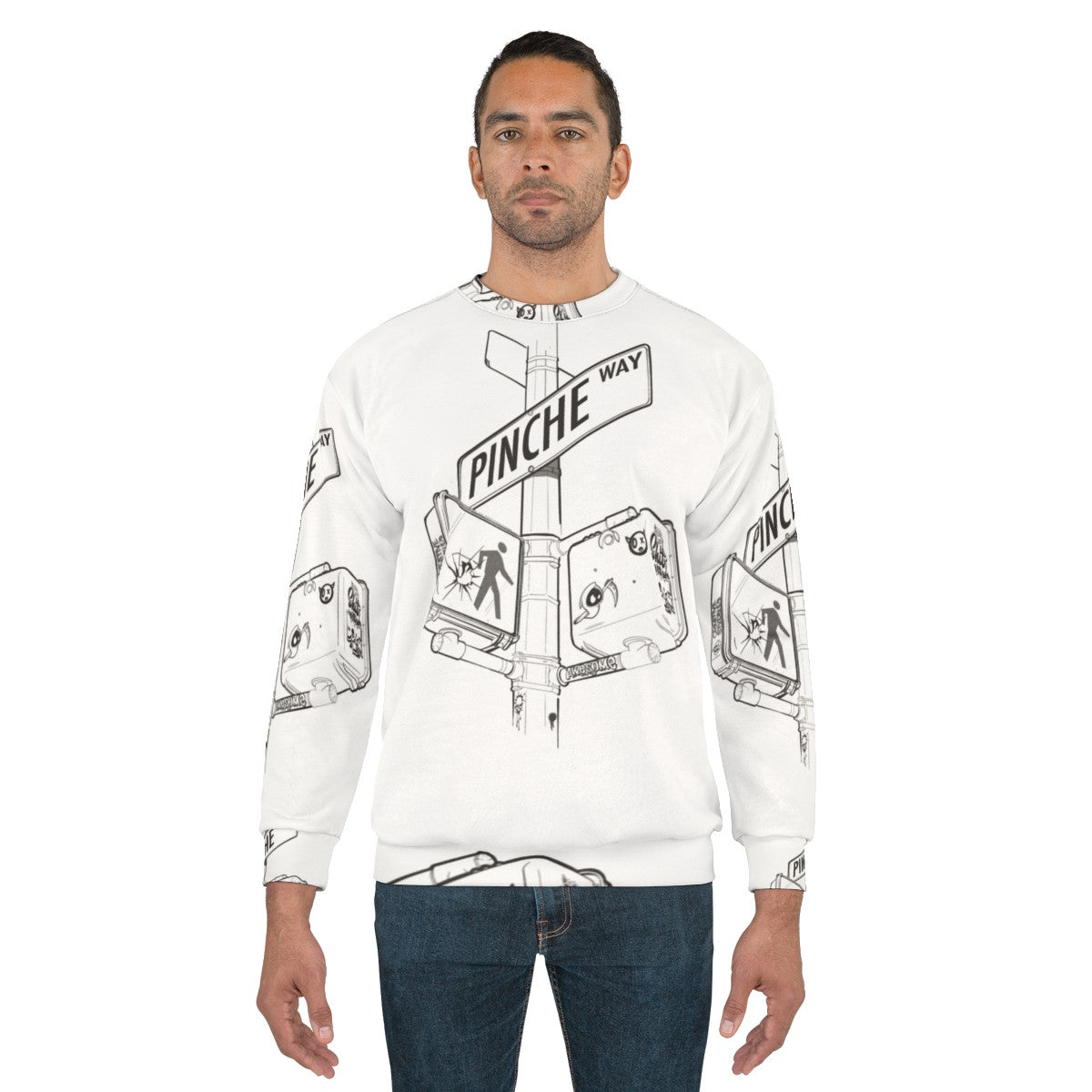 New York City Street Sign Graphic Sweatshirt - men