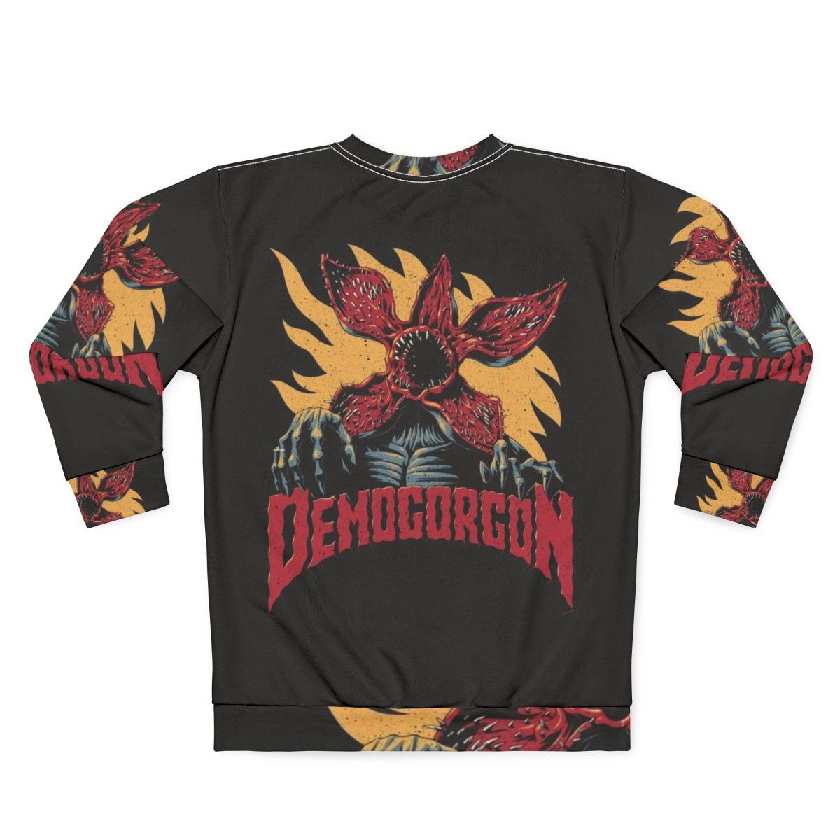 Demogorgon Sweatshirt 3 - Stranger Things Inspired Horror Pop Culture Apparel - Back