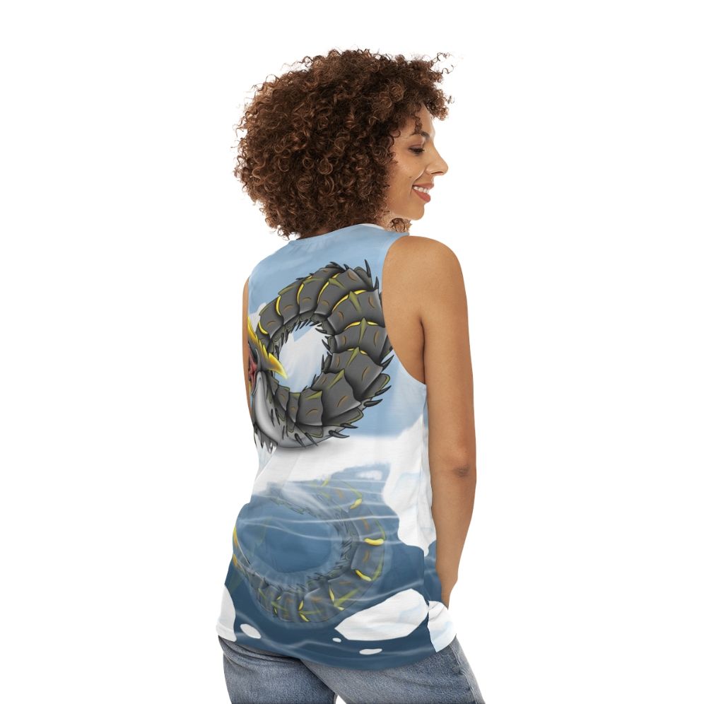 Subnautica Ice Worm Unisex Tank Top - women back