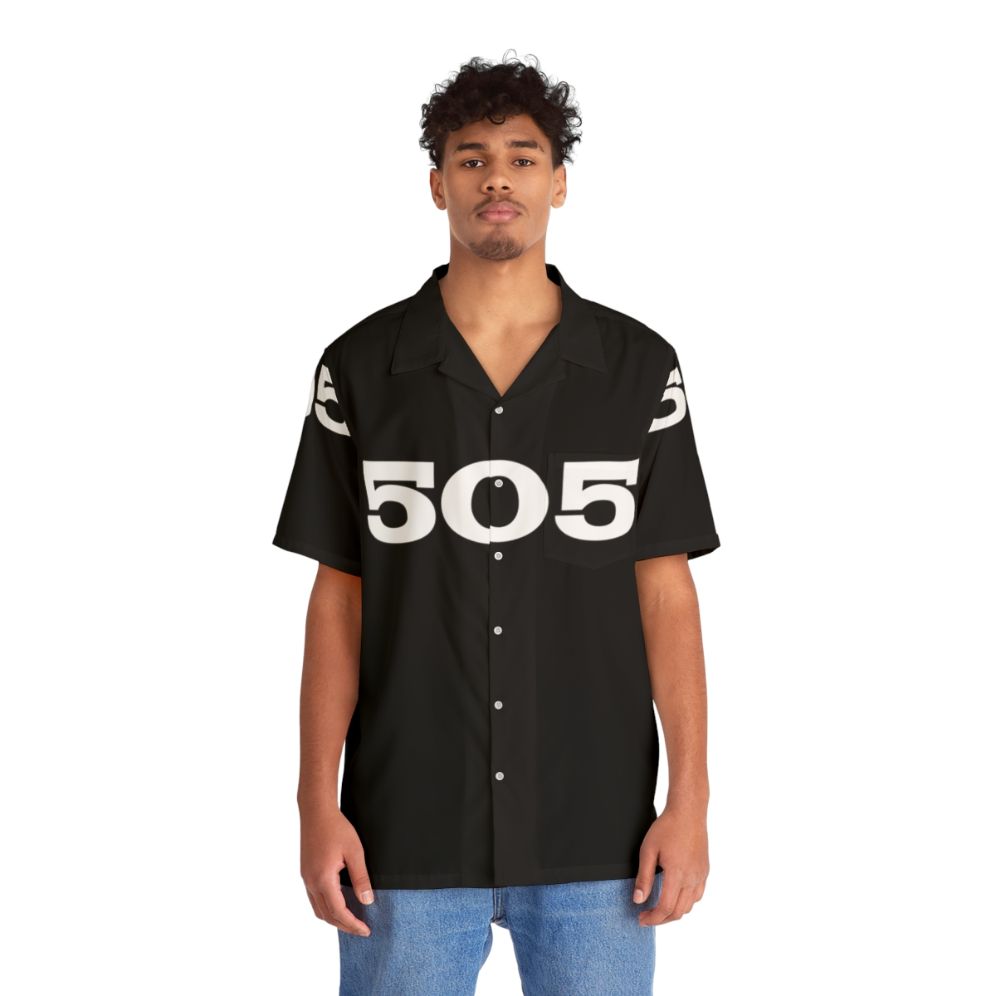 Vintage-inspired Hawaiian shirt with Arctic Monkeys '505' song lyrics - Lifestyle