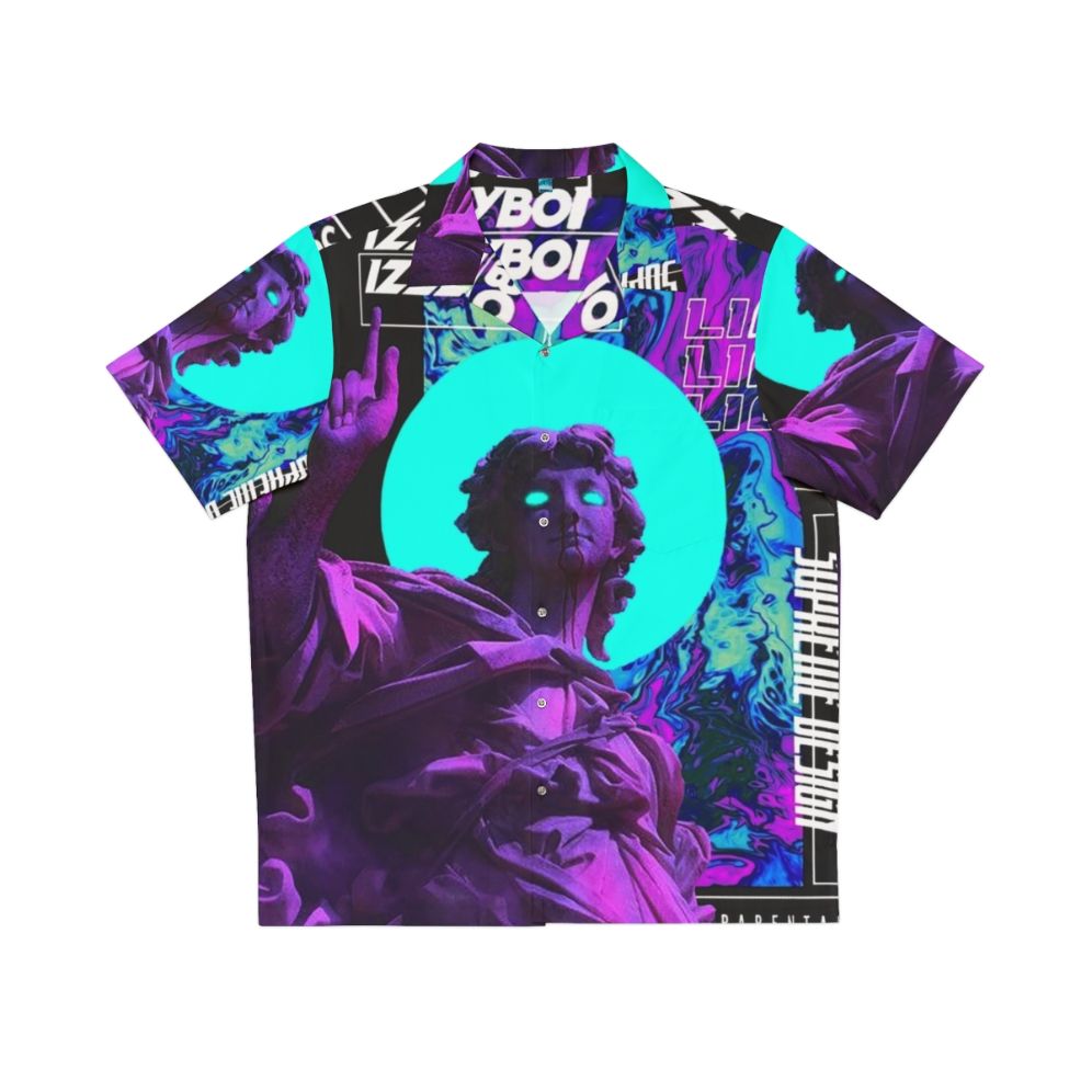 Vaporwave Aesthetic Cyberpunk Hawaiian Shirt