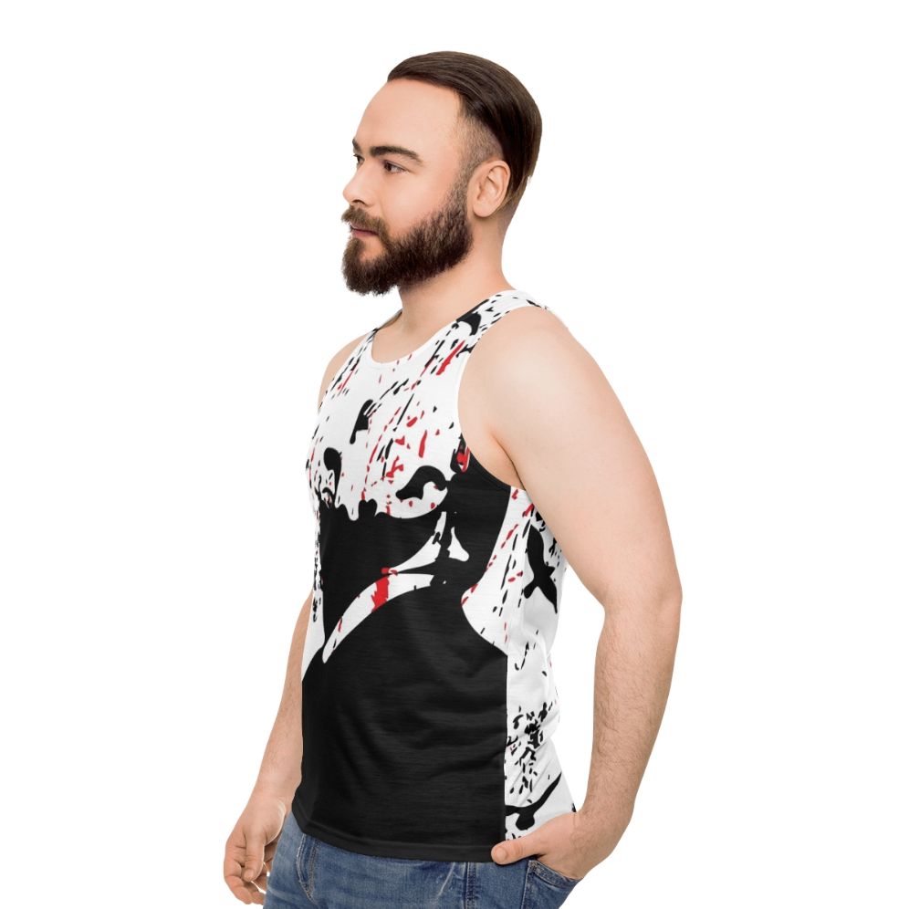 Alfred Hitchcock "Master of Suspense" Unisex Tank Top - men side