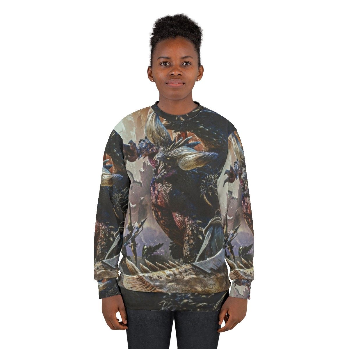 Monster Hunter World Sweatshirt with Focus Keyword - women