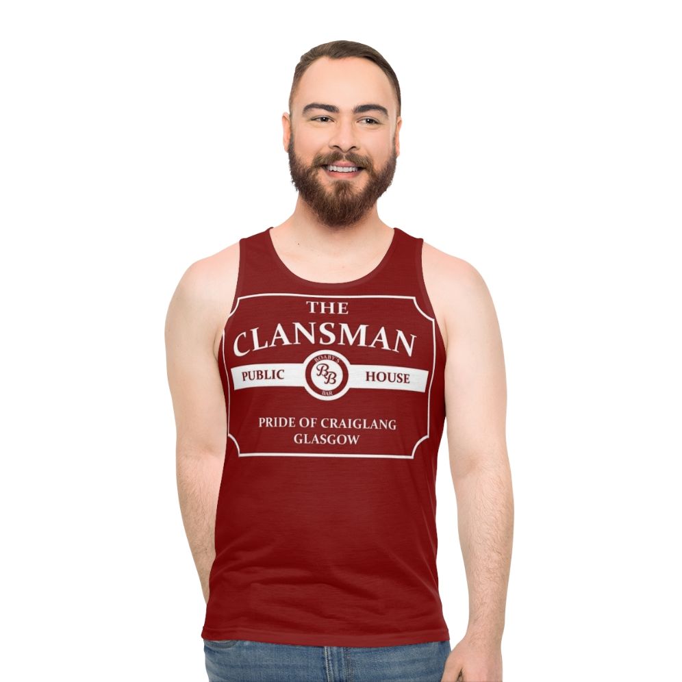 The Clansman Pub Unisex Tank Top - Still Game Merchandise - men