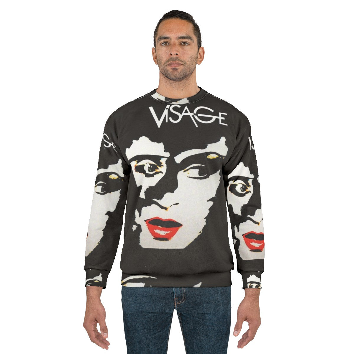 Visage Sweatshirt featuring synth-pop and new wave design - men