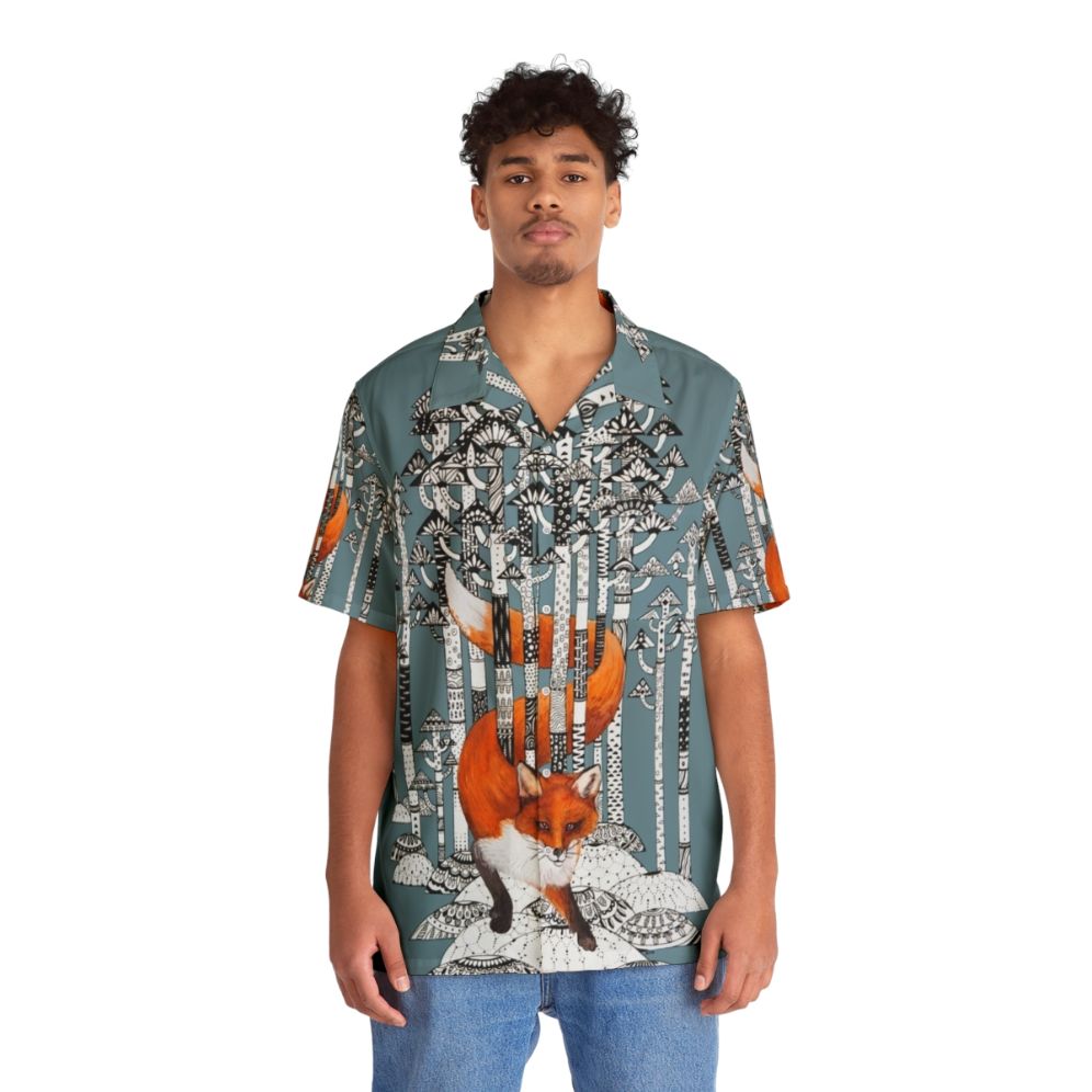 adorable fox hawaiian shirt for winter holiday cute animal - Lifestyle