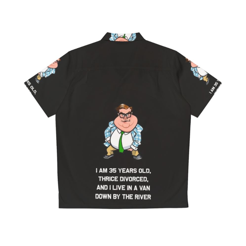 Chris Farley Matt Foley Motivational Hawaiian Shirt - Back