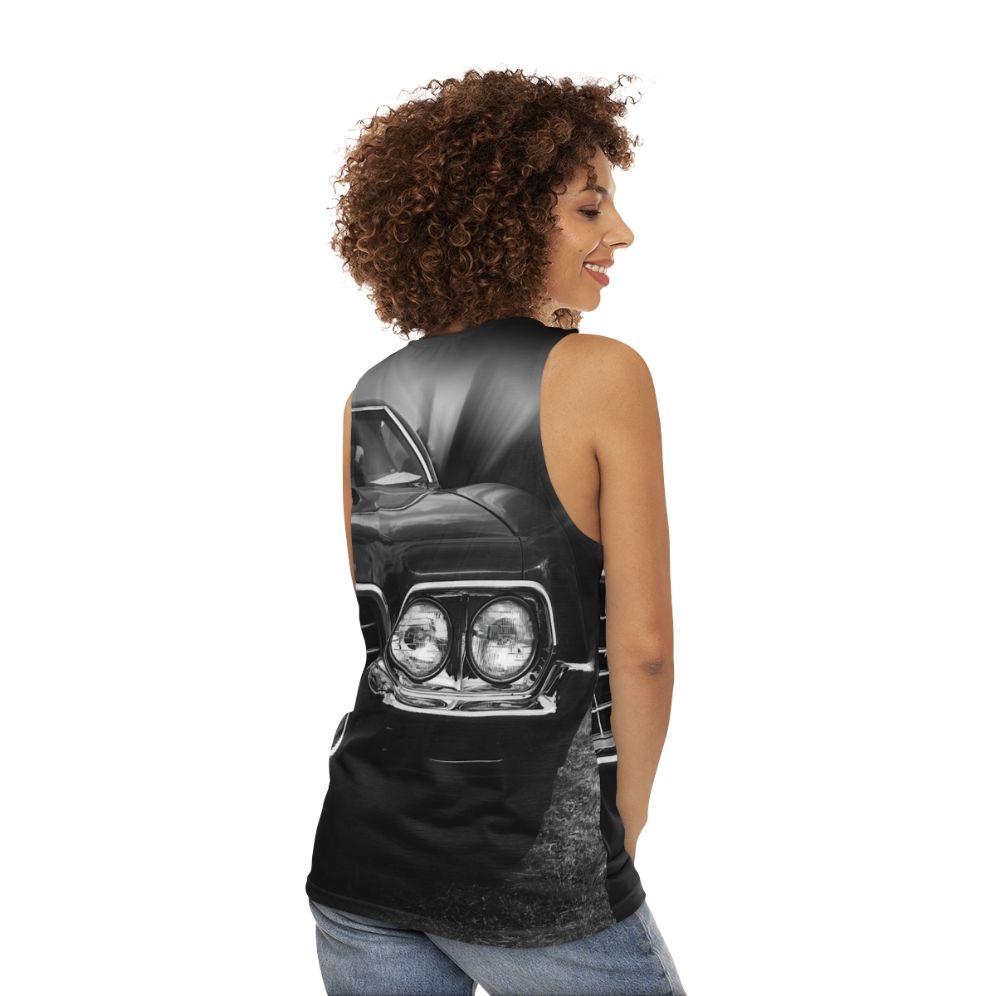 1972 Ford Gran Torino Sport Fastback Unisex Tank Top - women back