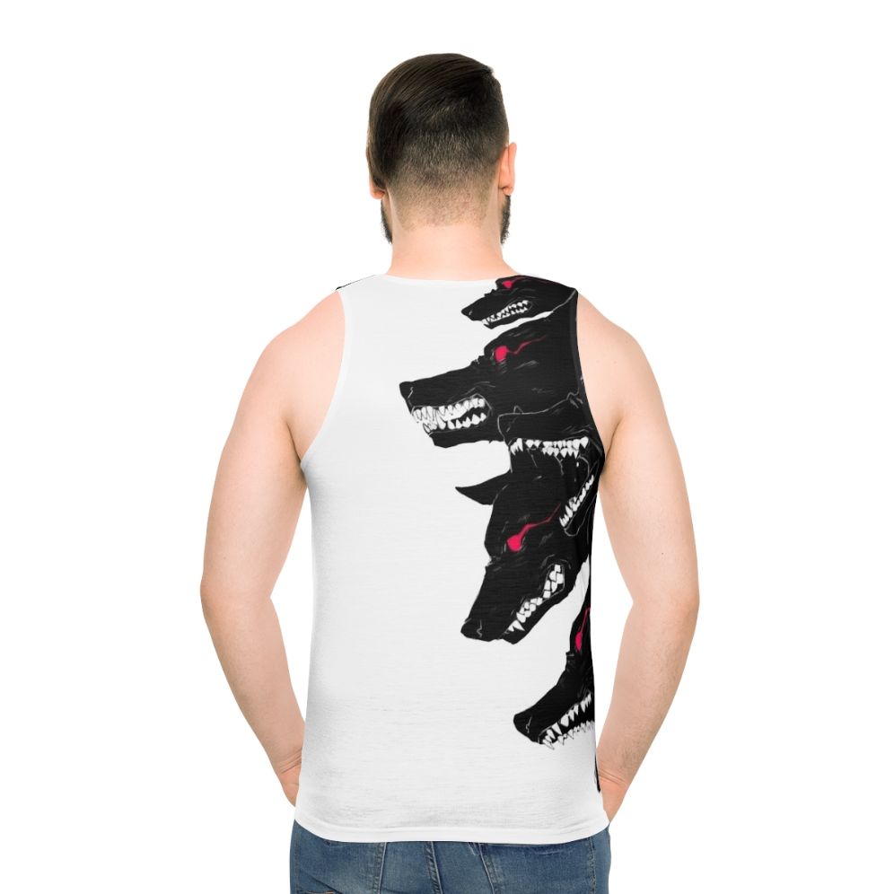 Unisex Wolf Tank Top - men back