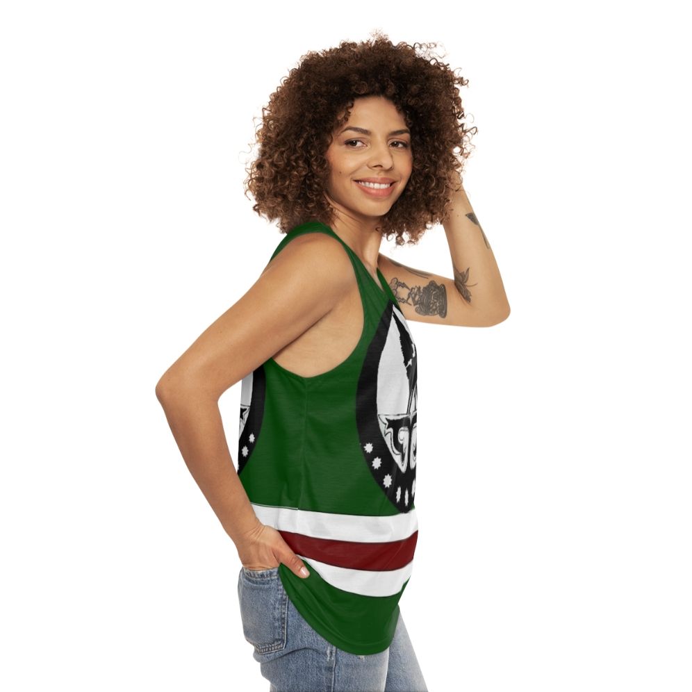 Chechen Flag Unisex Tank Top - women side