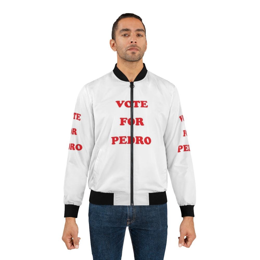 Vote for Pedro bomber jacket with retro graphic design - Lifestyle