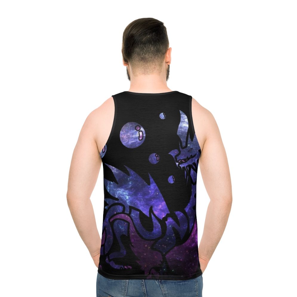 Monster Hunter Mizutsune Galaxy Design Unisex Tank Top - men back