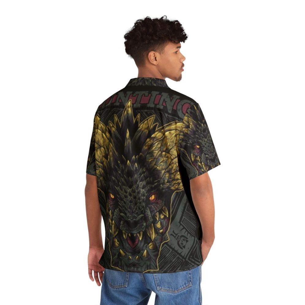 Nergigante Hunting Club Monster Hunter Gaming Hawaiian Shirt - People Back