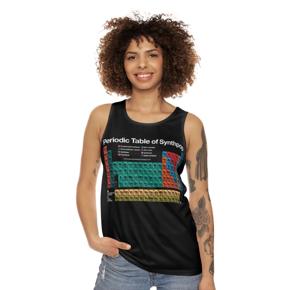 Periodic Table of Synthpop Unisex Tank Top - women