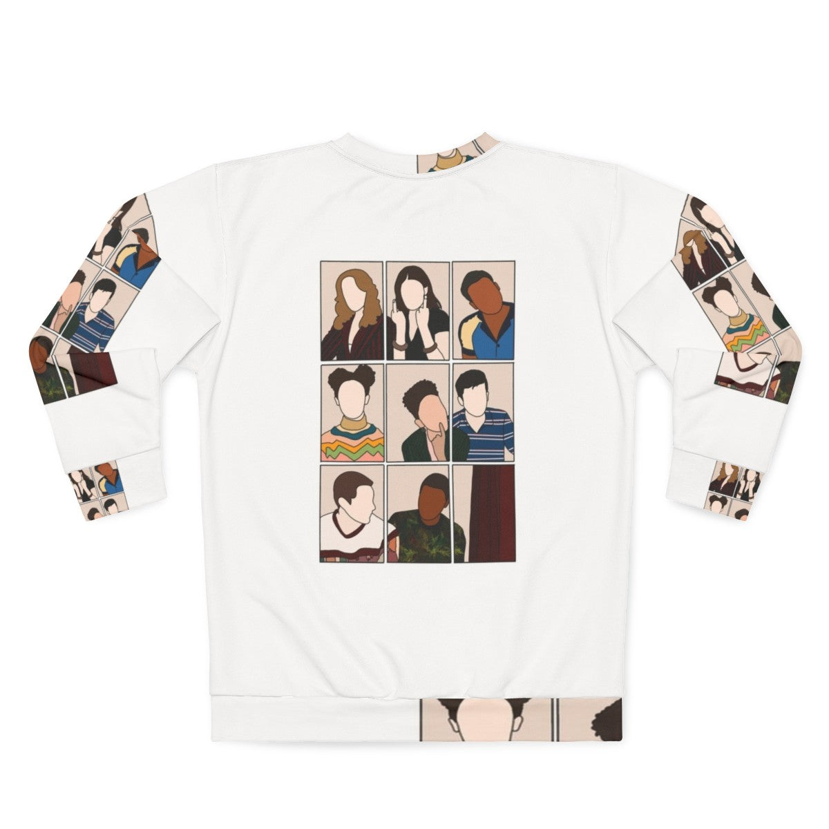 Sex Education Cast Sweatshirt featuring Otis Milburn and Maeve Wiley - Back