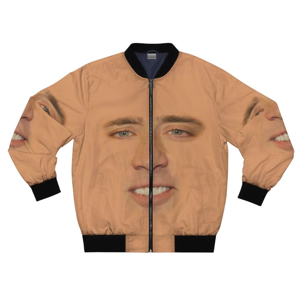 Nicolas Cage Face Off Funny Bomber Jacket