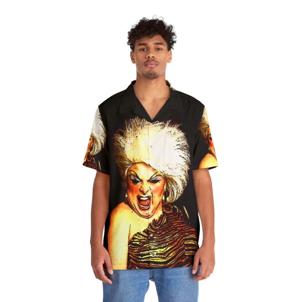 Vibrant and colorful divine hawaiian shirt - People Front