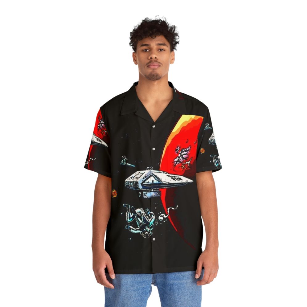 Dark Star Retro Sci-Fi Hawaiian Shirt - People Front