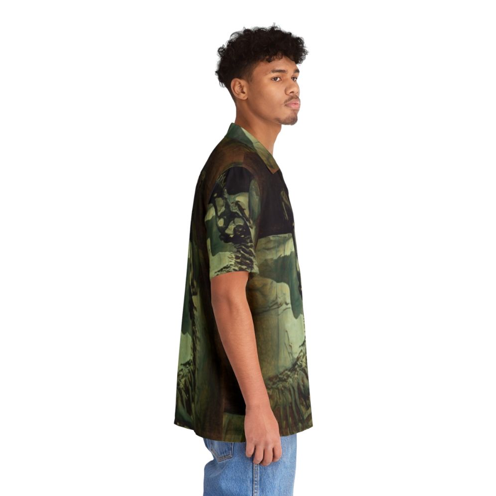 Jurassic Hawaiian Shirt with Dinosaur Bite Me Design - People Pight