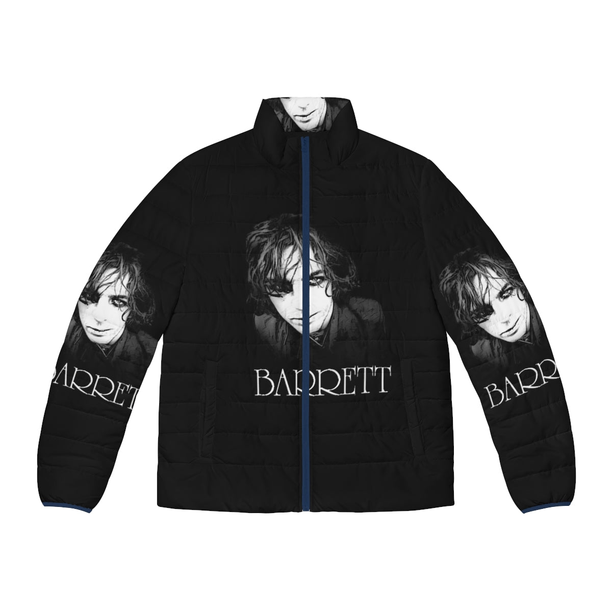 Barrett The Legend Puffer Jacket - Featuring Syd Barrett-inspired design and iconic bicycle graphics