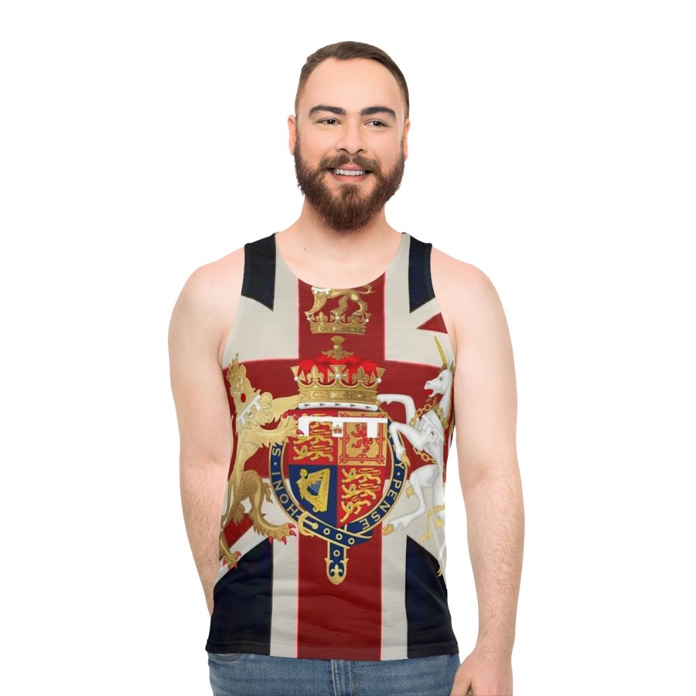 Unisex tank top featuring the Union Jack with Windsor insignia - men