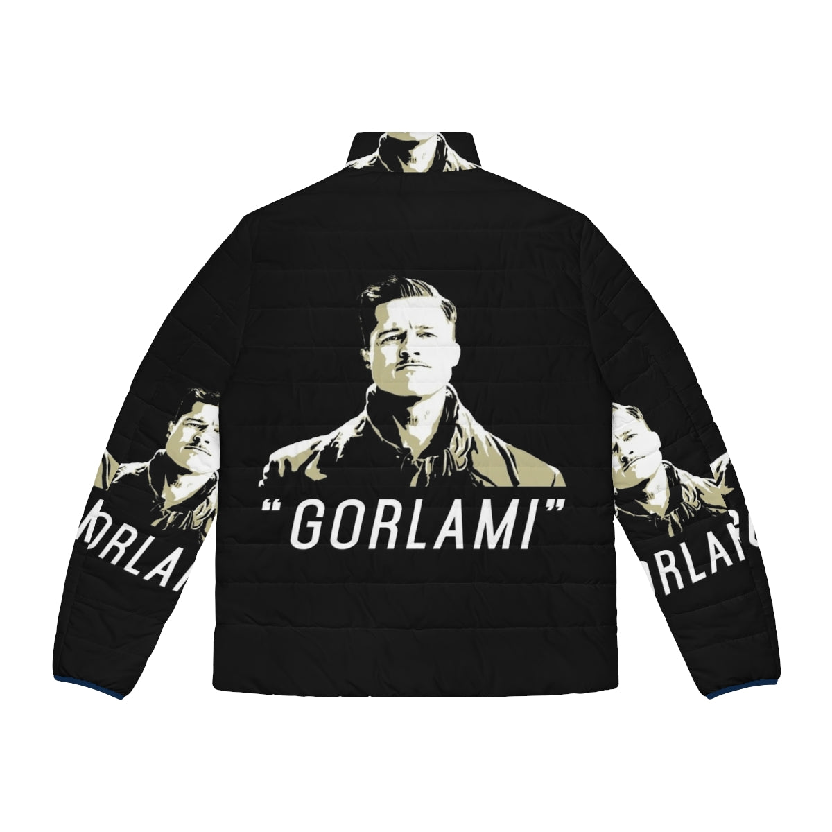 Gorlami Puffer Jacket featuring Brad Pitt's character from Quentin Tarantino's Inglourious Basterds - Back