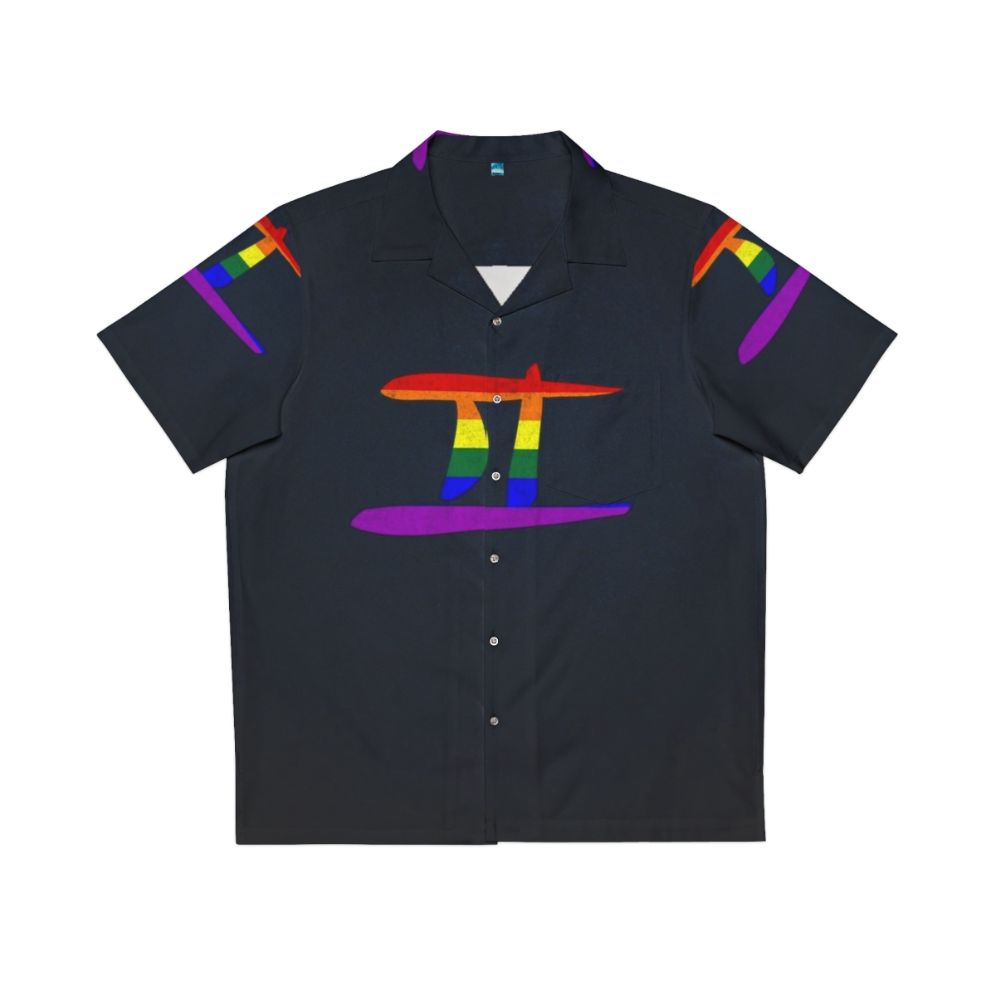 Colorful LGBT gay pride flag Gemini zodiac sign Hawaiian shirt