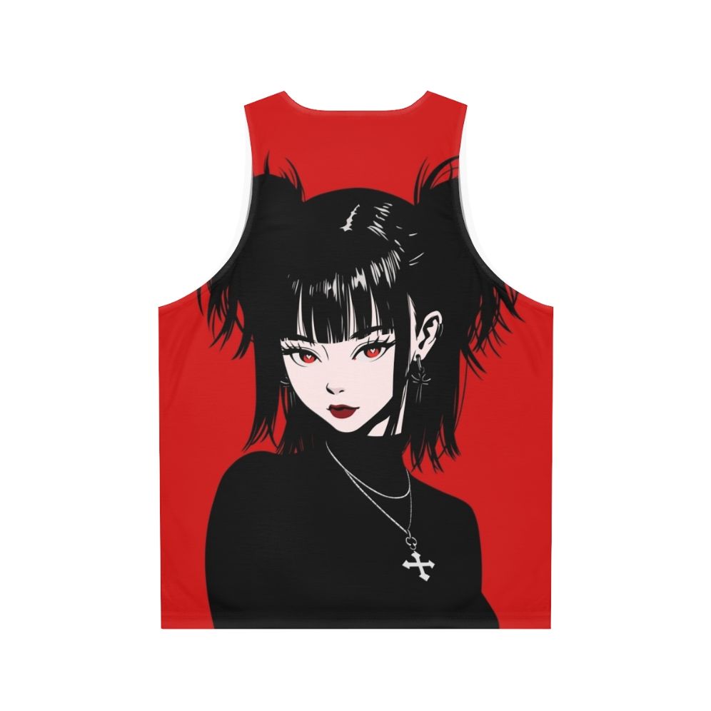 Gothic anime unisex tank top - Back