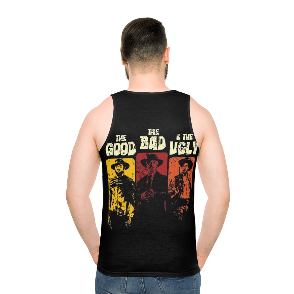 Unisex 'The Good, The Bad, The Ugly' spaghetti western inspired tank top - men back