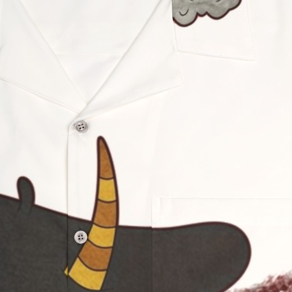 Big Mouth Maury Hawaiian Smoking Shirt 2 - Detail